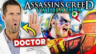 ER Doctor REACTS to Assassin's Creed Valhalla Battle Injuries