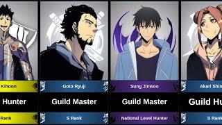 GUILDS AND THEIR MEMBERS IN SOLO LEVELING. WHAT CHARACTERS ARE GUILD MASTER?