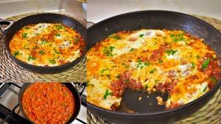 وصفات عشاء سهله وسريعه.. اطيب شكشوكه ممكن تعملوها  Quick and easy dinner recipes Shakshuka