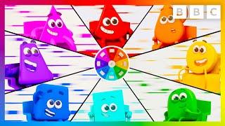 Colour Wheel for Kids - Colourblocks Series 1 Episode 29 Colour Wheels | Colours for Kids | CBeebies