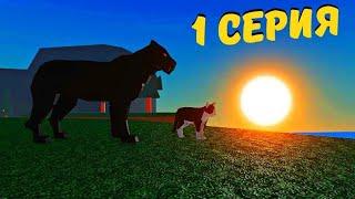 История Котёнка 1 серия в Animal Simulator/Roblox