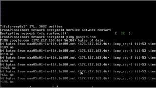 How to solve internet connection problem on centos