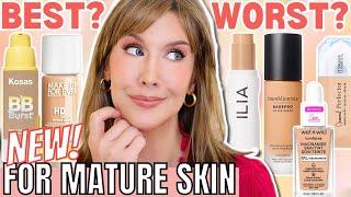 6 BEST & WORST New Foundations for Mature Skin 2024 | Foundation Roundup