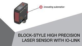 Block-Style High Precision Laser Sensor with IO-Link