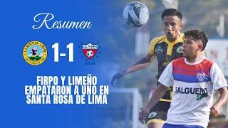 Firpo y Limeño empataron a uno en Santa Rosa de Lima | Resumen Limeño 1-1 Firpo | Pretemporada