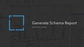 Generate a Schema Report in ArcGIS Pro