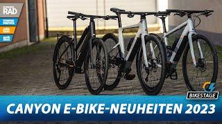 BikeStage 2023 - Canyon E-Bike-Neuheiten: Fazua Ride 60 Motor-Upgrade für Urban Bikes