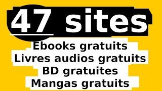 Télécharger des Livres GRATUITS + Livres Audios et BD : 47 SITES 