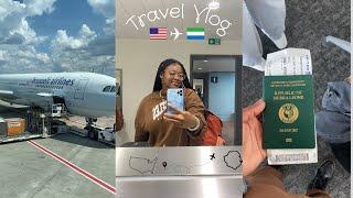 Travel vlog |USA️Freetown,Sierra Leone| 24hrs+ flight
