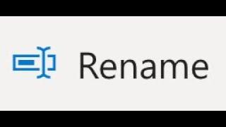Changing a File Name in One Drive Instructions