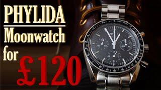 PHYLIDA Moonwatch Mechanical Chronograph for £120 (Omega Speedmaster Homage)