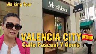 Walking Tour: Walking around Calle Pascual Y Genis, Valencia City, SPAIN