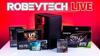 How to Build a PC - Robeytech Live - $1200 Build - Ryzen 3600x / 2060 KO Ultra | Robeytech