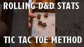 Rolling D&D Stats: Tic Tac Toe Method | Nerd Immersion