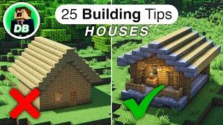 25 Quick Minecraft House/Base Building Tips