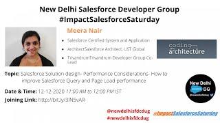 #ImpactSalesforceSaturday: How to improve Salesforce Query and Page Load performance