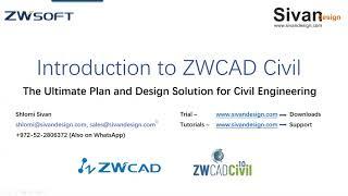 2020 12 08 ZWCAD Webinar Civil Solution from Sivan Design - CivilCAD 10.2