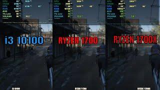 i3 10100 vs Ryzen 7 1700 vs 1700X