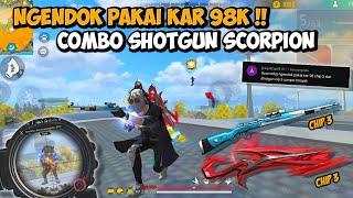 NGENDOK PAKAI KAR AUTO AIM !! COMBO SHOTGUN SCORPION AUTO BOOYAH