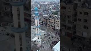 Palestinians attend Eid al Fitr prayer amid Gaza rubble