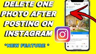 How to delete one  photo from multiple photos on Instagram after posting | Delete Instagram picture