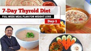 7-Day Thyroid Diet: Full Week Meal Plan for Weight Loss | #RecipeDay1 | SAAOL Zero Oil Cooking
