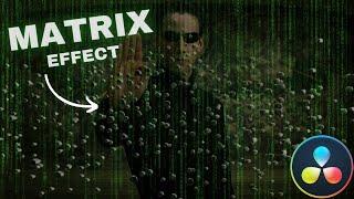 How to make a MATRIX Effect in DaVinci Resolve 18