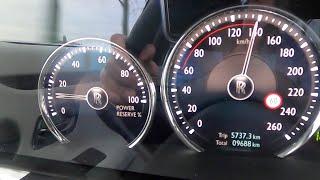 Rolls-Royce Ghost doing 0-100 km/h flatout