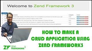 How to Make a CRUD Application using Zend Framework3