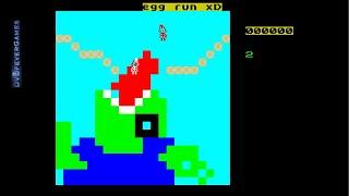 EGG RUN Walkthrough - 48K ZX Spectrum 2024 game! Gameplay! - DVDfeverGames