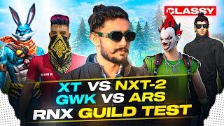 Nxt 2 VS XT Ind VS GWK | V badge Guild Test #freefirelive #nonstopgaming #classyfreefire