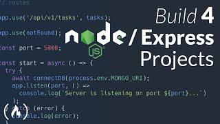 Node.js / Express Course - Build 4 Projects