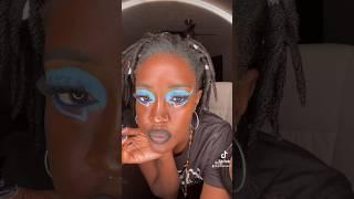 Blue Makeup Tutorial #aboutface #nyxcosmetics #makeuptutorial