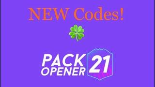 New Codes - Pack Opener for Fut 21