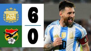 MESSI'S HATTRICK: A GAME FOR THE HISTORY BOOKS! | Argentina vs Bolivia 6-0 | Highlights & Goals 2024