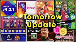 V4.2.1 Big Update & Free Coins  What Is Coming On Tomorrow & Next Monday In eFootball 2025 Mobile