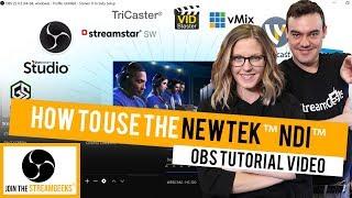 How to use the NewTek NDI on OBS