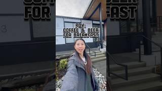 Where to grab a coffee AND beer for breakfast - Outpost. #coffee #craftbeeryvr #portmoody #vlogs