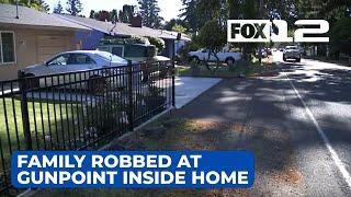 Family robbed at gunpoint inside Gresham home, suspect at large