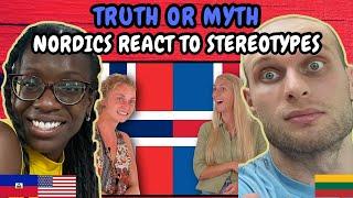 REACTION TO TRUTH or MYTH: Nordics React to Stereotypes | FIRST TIME WATCHING