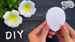 How to make Hawaiian Plumeria from Foam Sheet EVA DIY Flowers