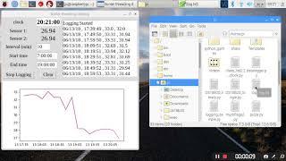 Creating a Temperature Data logger on Raspberry Pi using python and DS18B20 temperature sensor