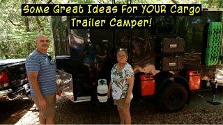 Check Out Anthony's Converted Cargo Trailer Camper!