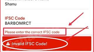 Meesho Invalid IFSC Code & Please enter the correct IFSC Code Problem Solve