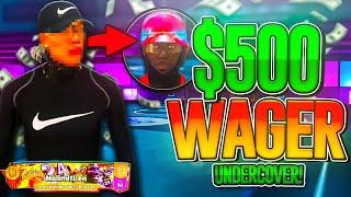 I DID A UNDERCOVER WAGER for $500 on a FAKE ACCOUNT in NBA 2K22! BEST DRIBBLE MOVES + BEST JUMPSHOT!