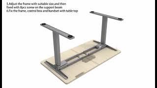 The installation video of AIMEZO Dual- motor standing desk frame