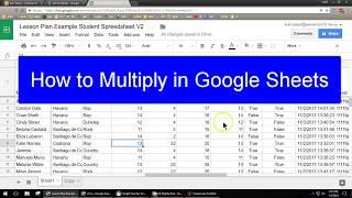 How to Multiply in Google Sheets