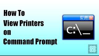 Command Prompt Tutorial - How to View Printers