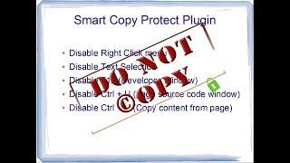 Content Copy Protection for Wordpress