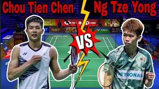 INCREDIBLE ‼️Ng Tze Yong(MAS) VS Chou Tien Chen(TPE)| MATCH2023 THROWBACK ‼️